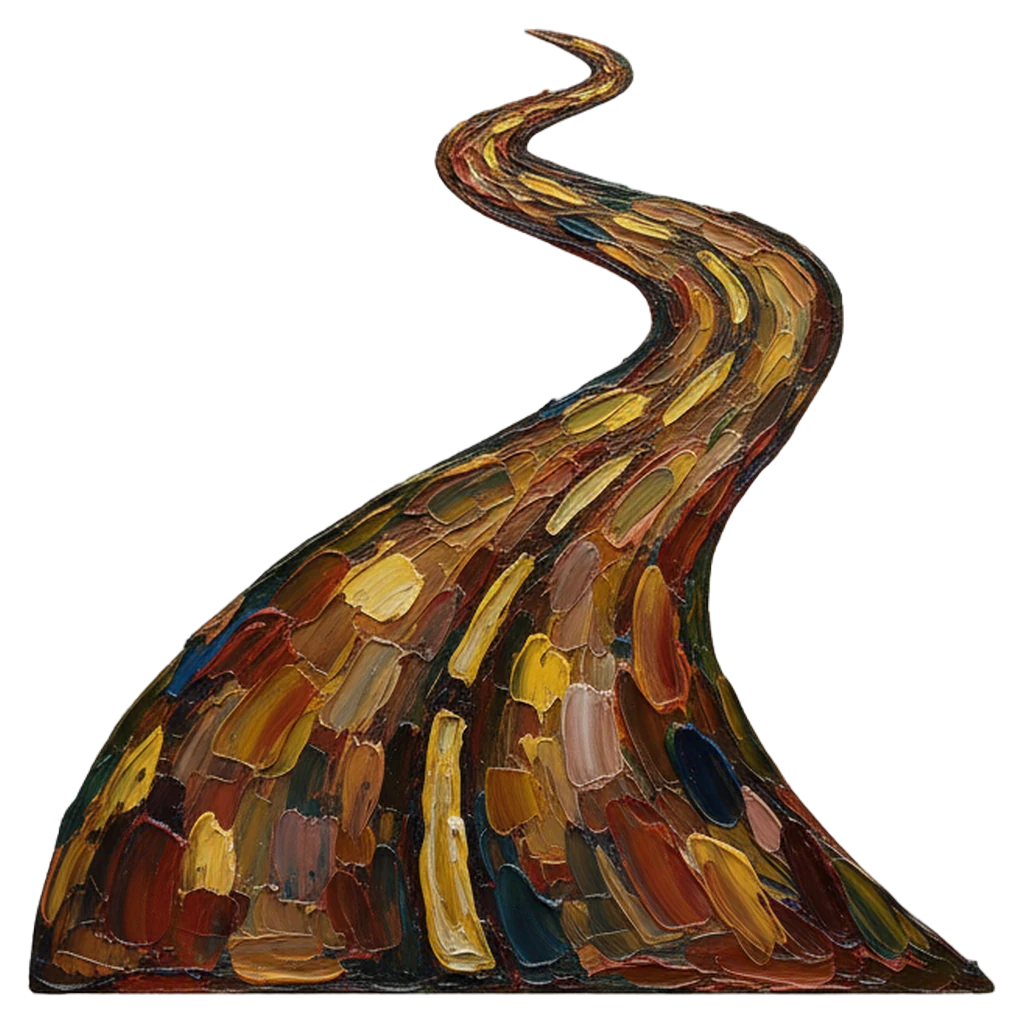 road Oil Painting icon