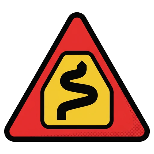 road sign Pop Art icon