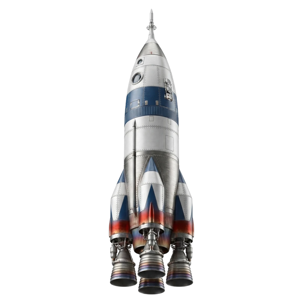 rocket Photorealistic icon