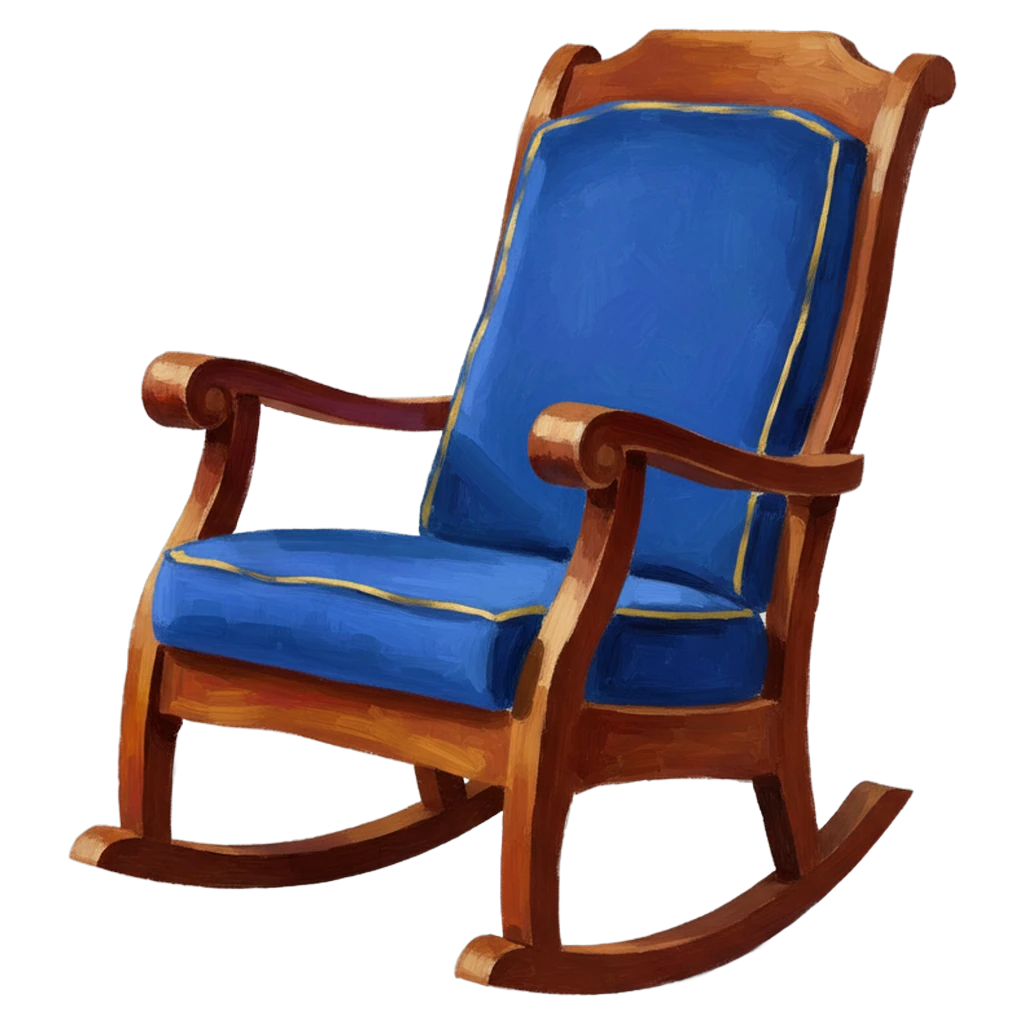 rocking chair Oil Painting icon