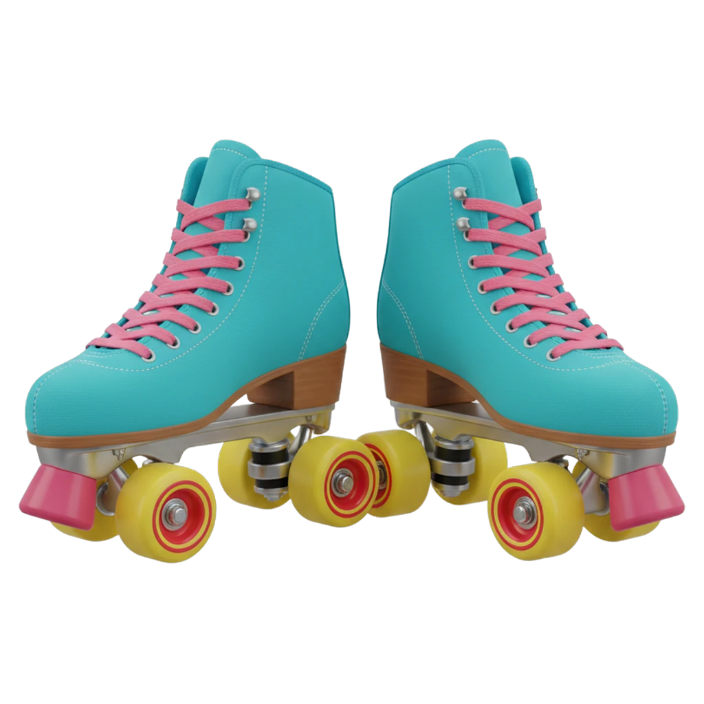 roller skates Photorealistic icon