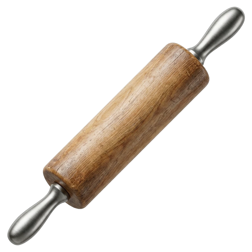 rolling pin Photorealistic icon