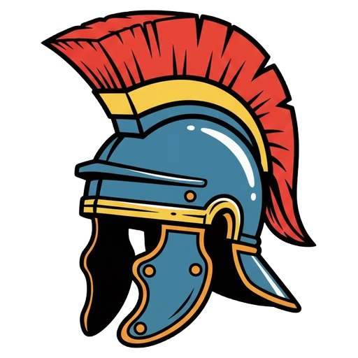 roman helmet Pop Art icon