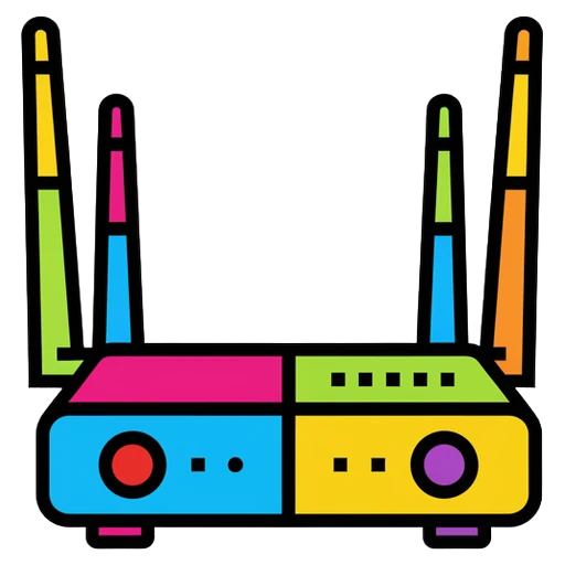 router Pop Art icon