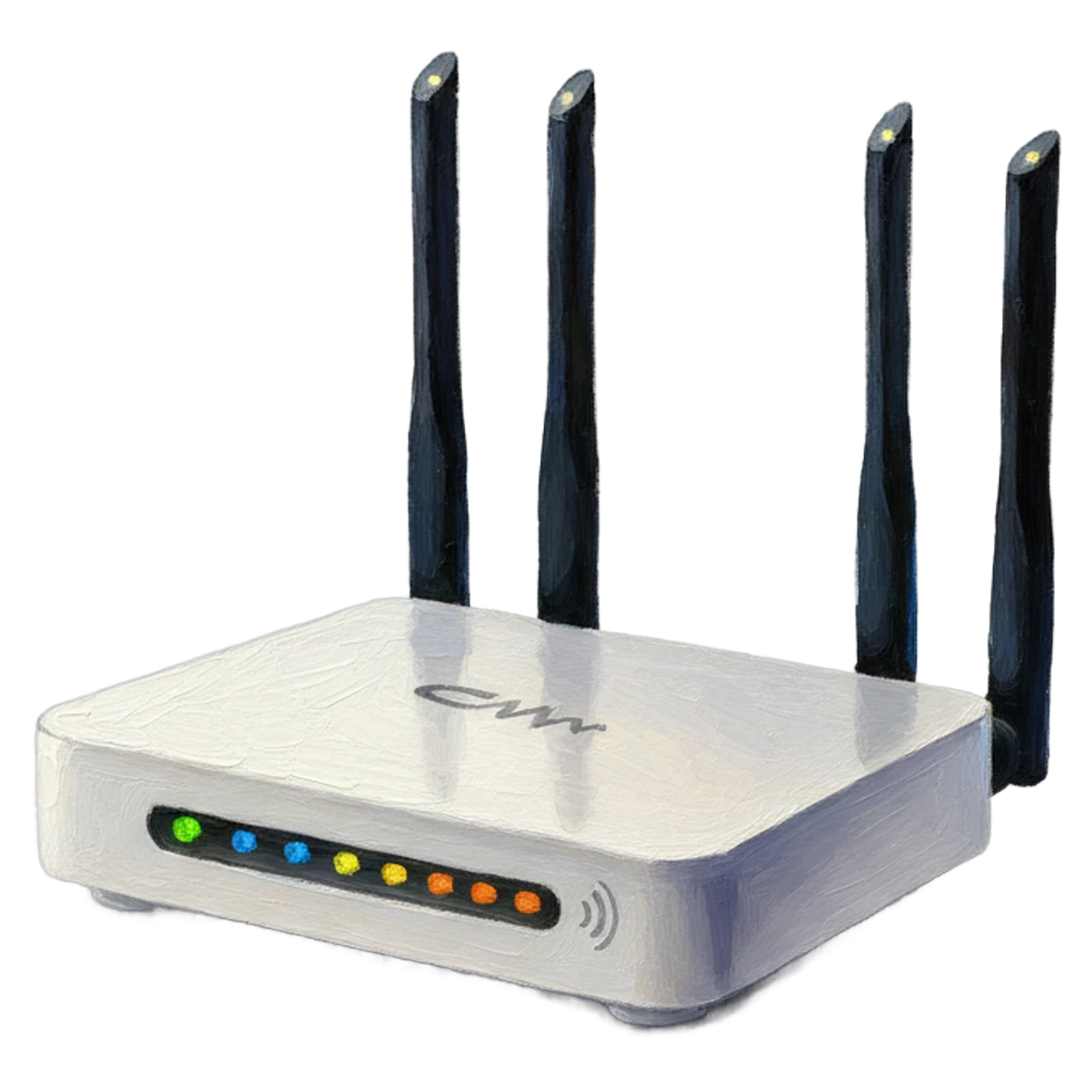 router Oil Painting icon