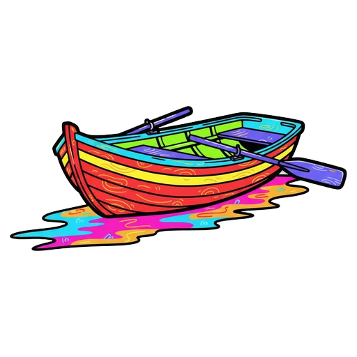 rowboat Pop Art icon