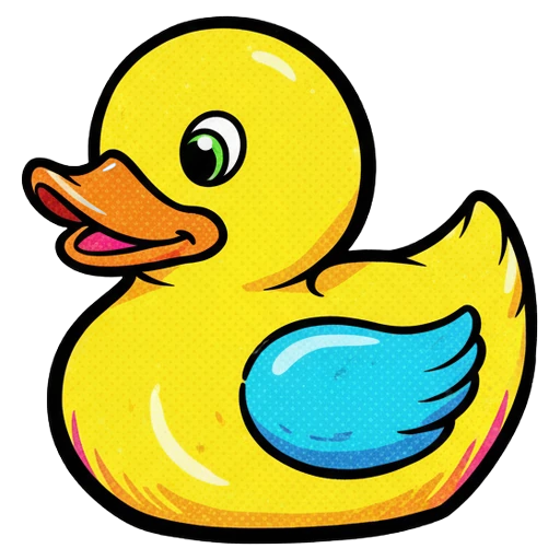 rubber duck Pop Art icon