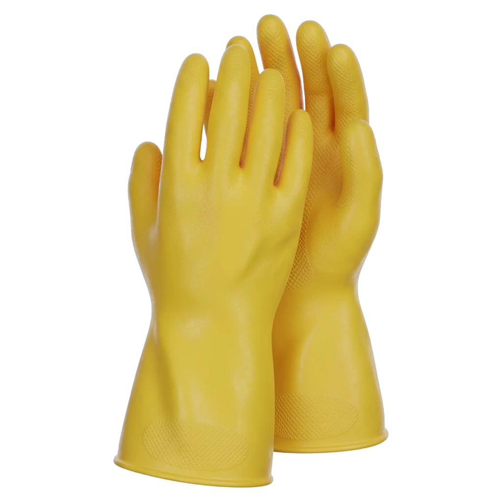 rubber gloves Photorealistic icon