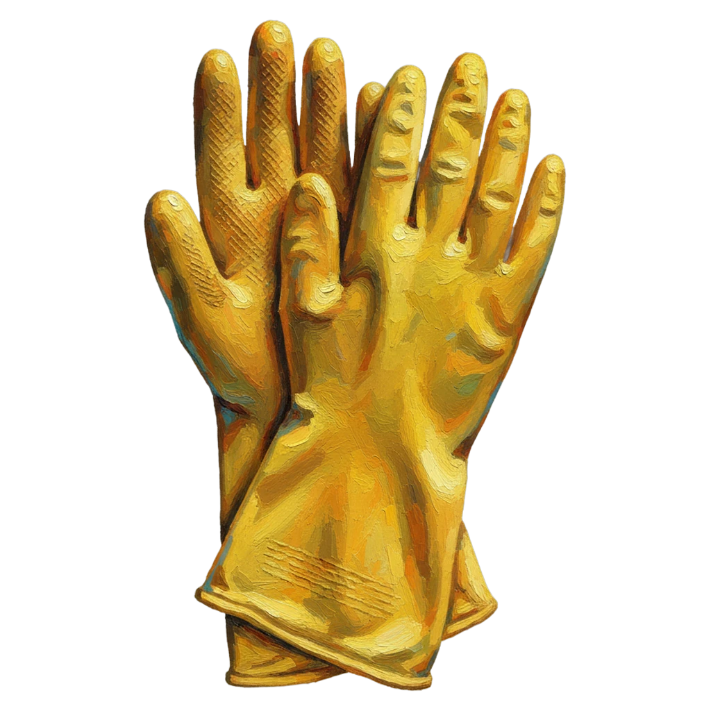 rubber gloves Oil Painting icon