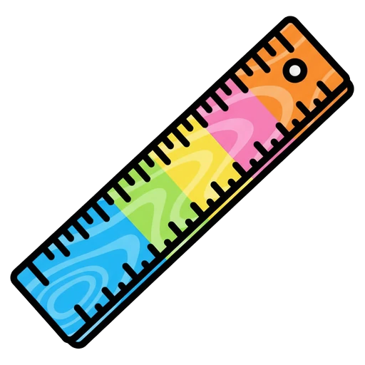 ruler Pop Art icon