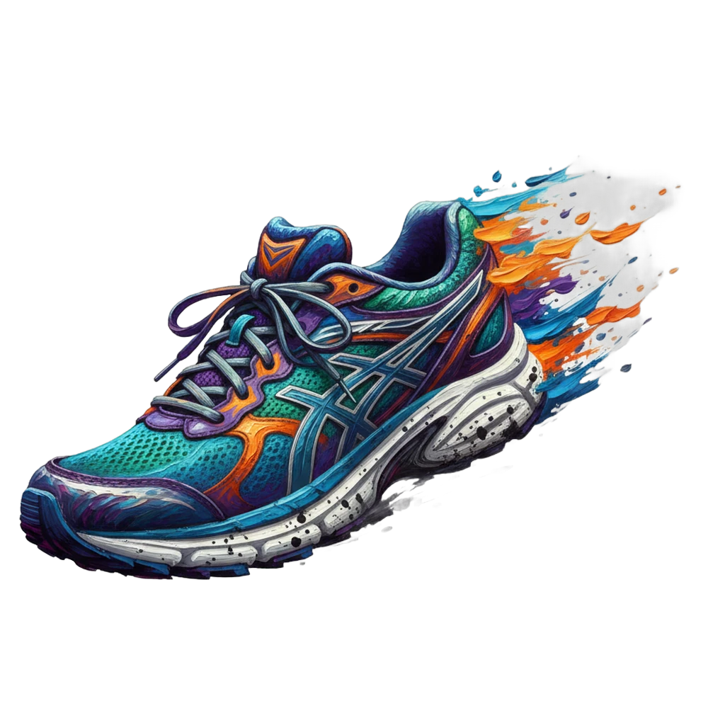 running shoe jogging Oil Painting icon