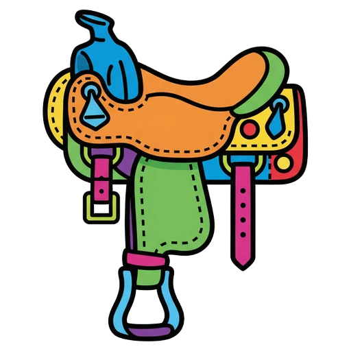 saddle Pop Art icon