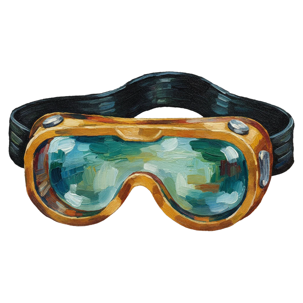 safety goggles Oil Painting icon