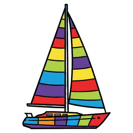 sailboat Pop Art icon