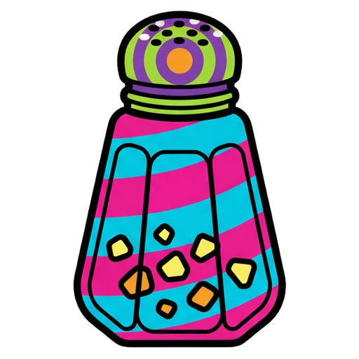 salt shaker Pop Art icon