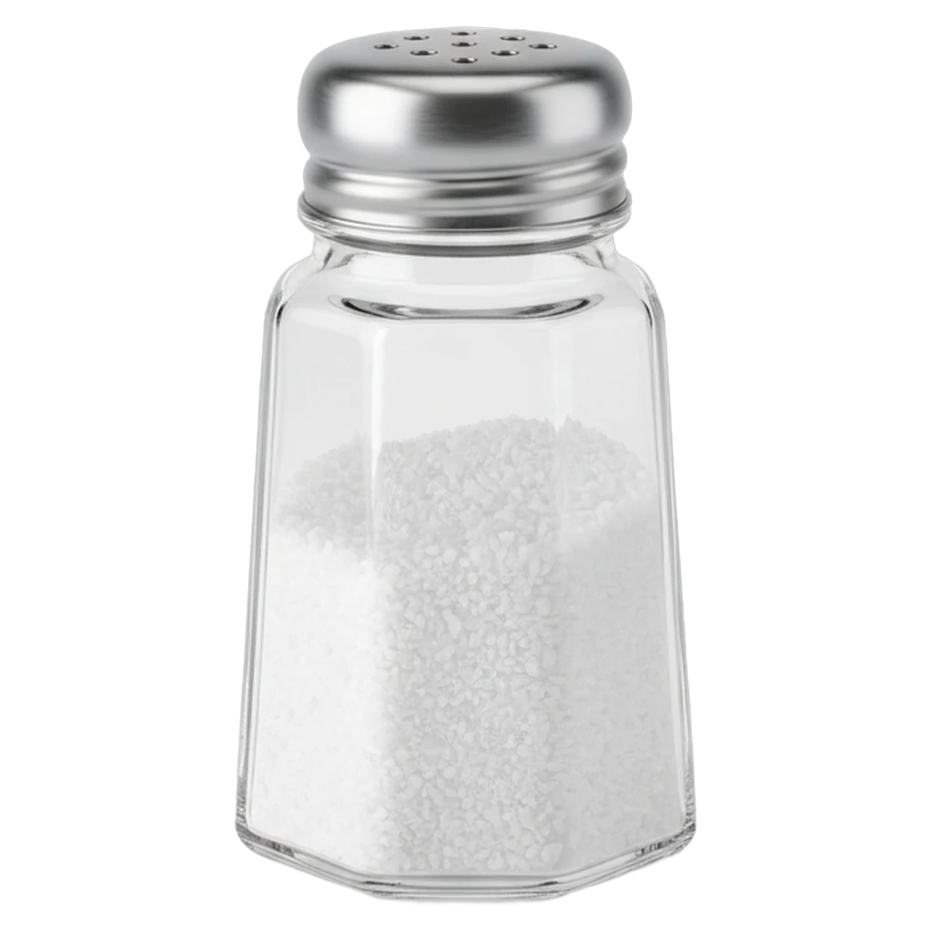 salt shaker Photorealistic icon