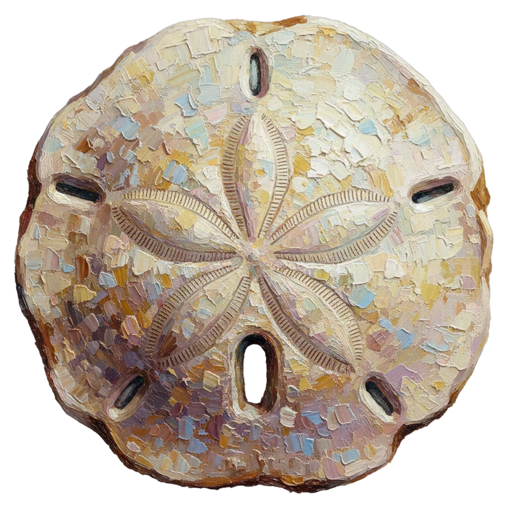 sand dollar Oil Painting icon