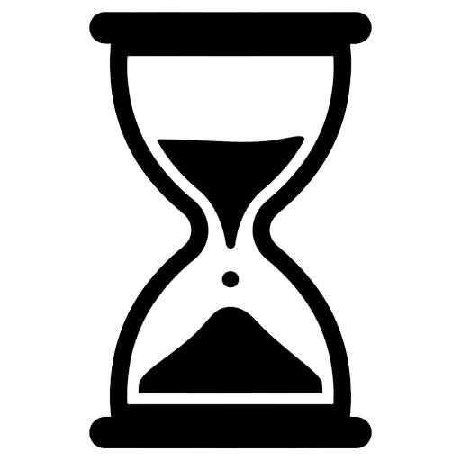 sand timer Solid Glyph icon