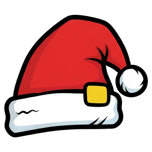 santa hat Pop Art icon