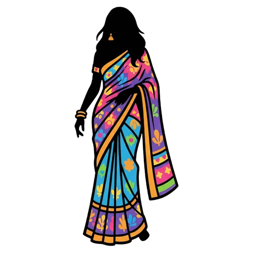 sari Pop Art icon - free AI-generated pop art icon for web and app projects