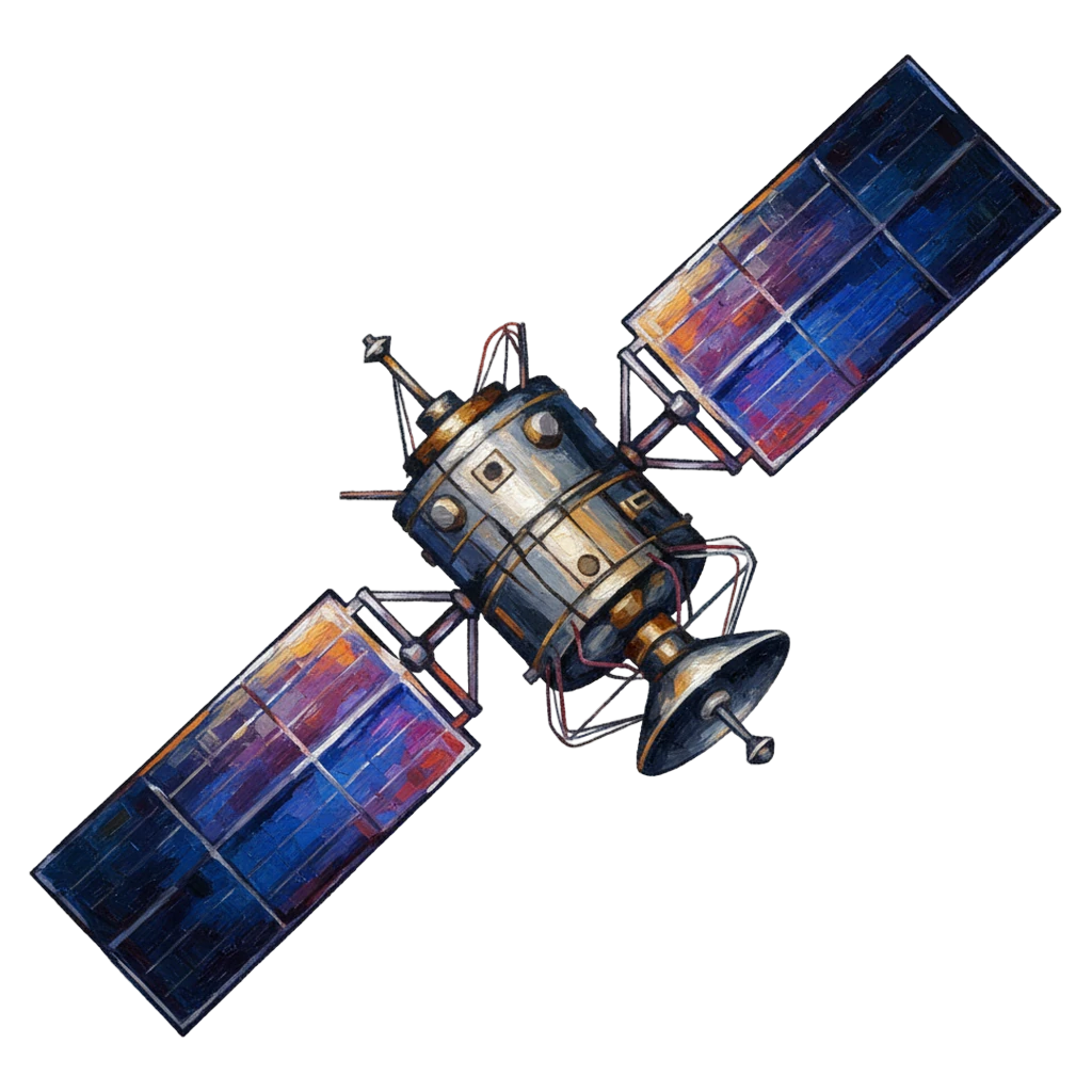 satellite Oil Painting icon
