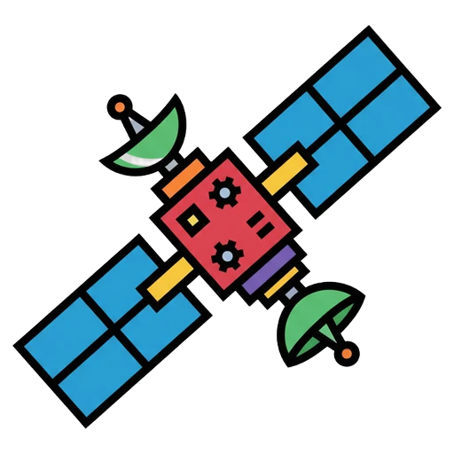satellite Pop Art icon