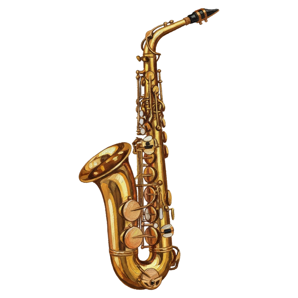 saxophone Oil Painting icon