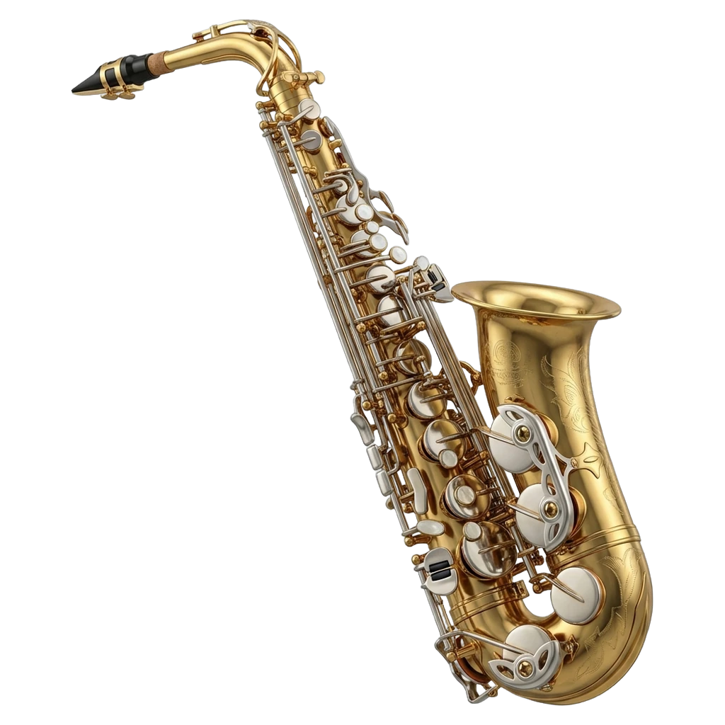 saxophone Photorealistic icon