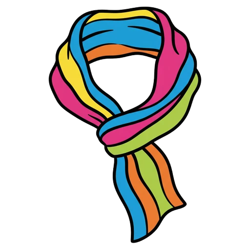 scarf Pop Art icon