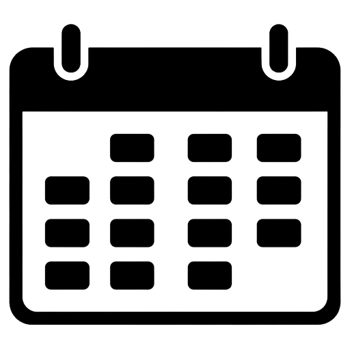school calendar Solid Glyph icon