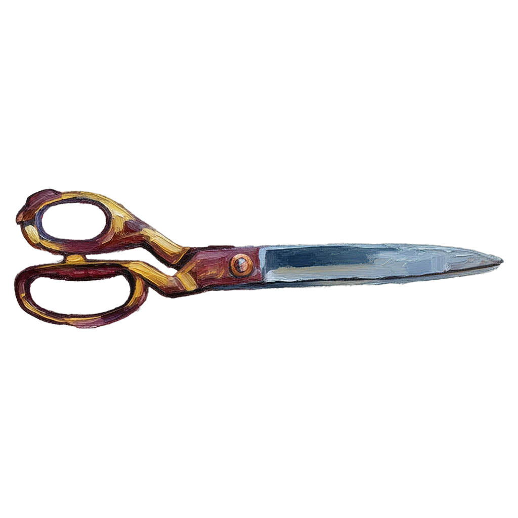 scissors Oil Painting icon