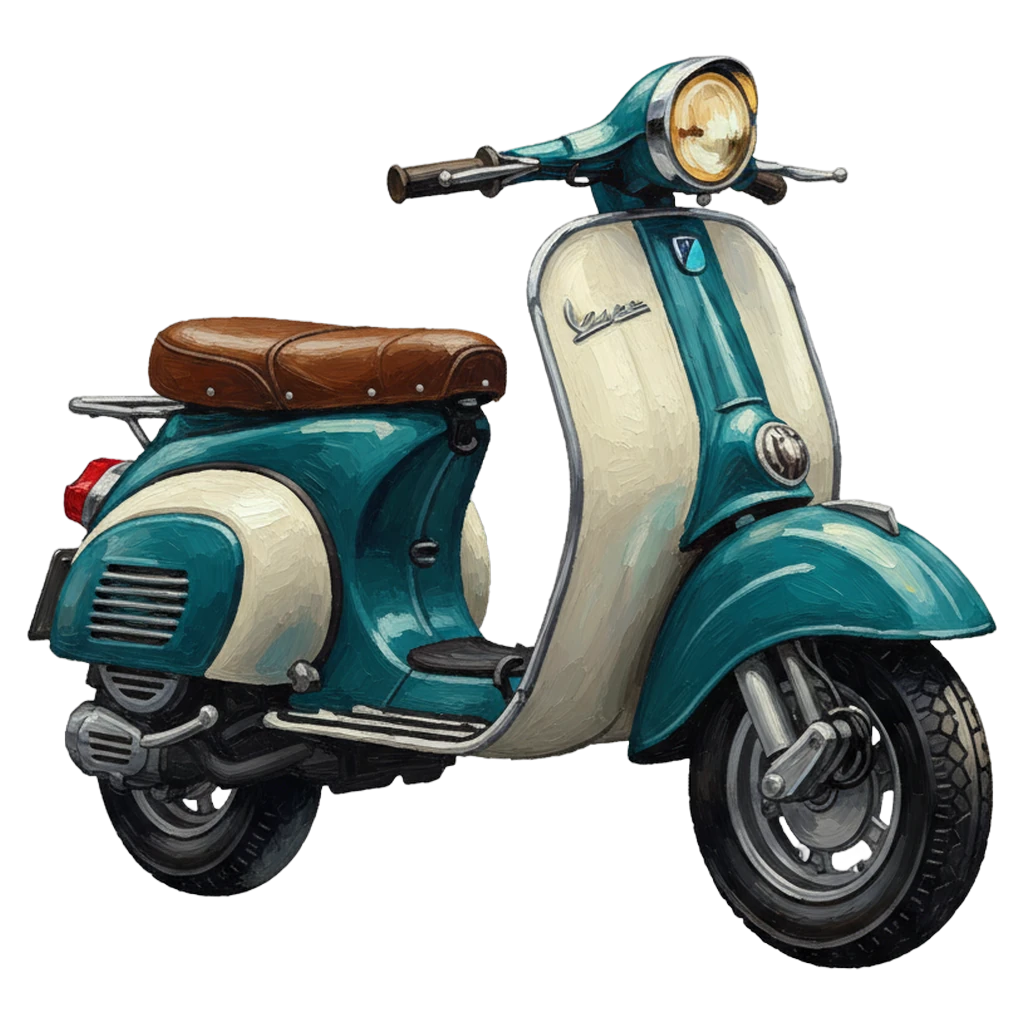 scooter Oil Painting icon