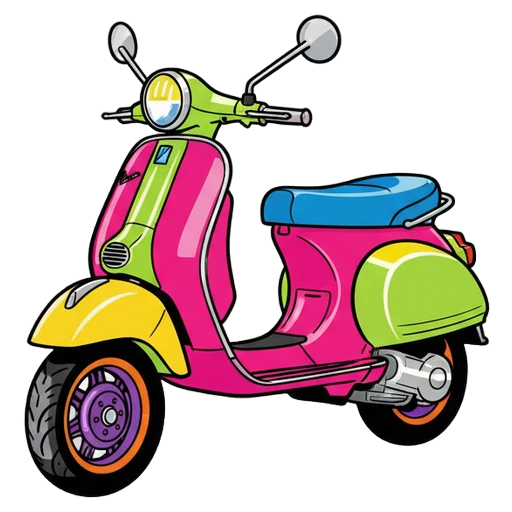 scooter (vespa) Pop Art icon