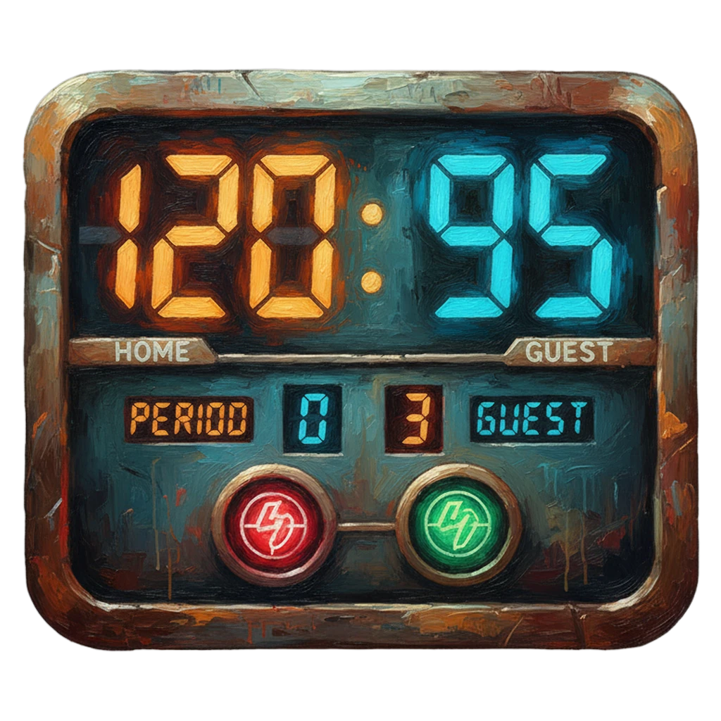 scoreboard game points Oil Painting icon