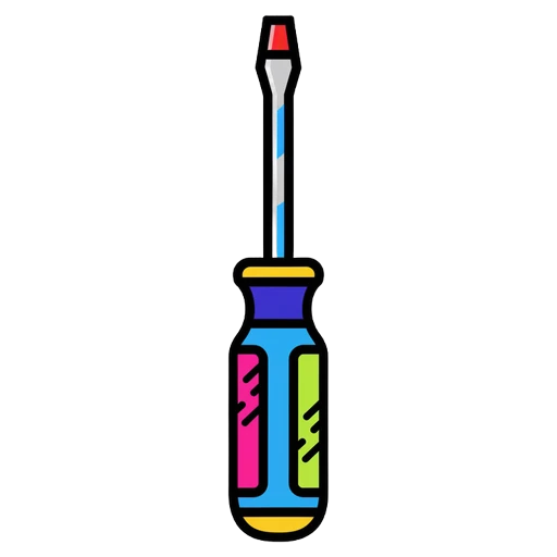 screwdriver Pop Art icon