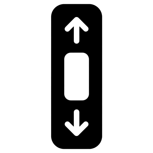 scroll bar Solid Glyph icon