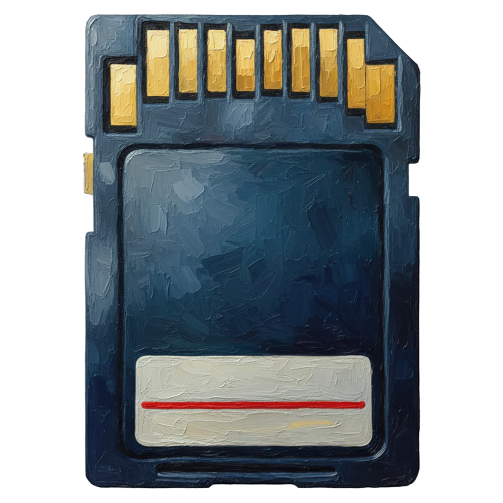sd card Oil Painting icon