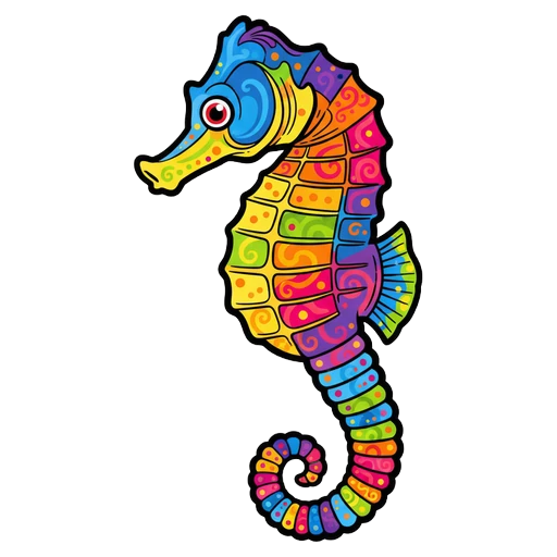 seahorse Pop Art icon