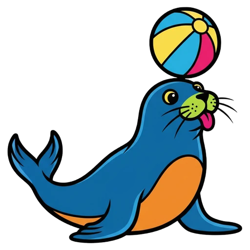 seal Pop Art icon