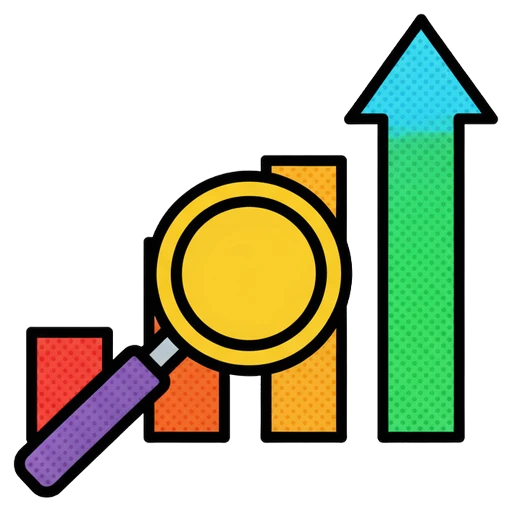 search volume meter Pop Art icon - free AI-generated pop art icon for web and app projects