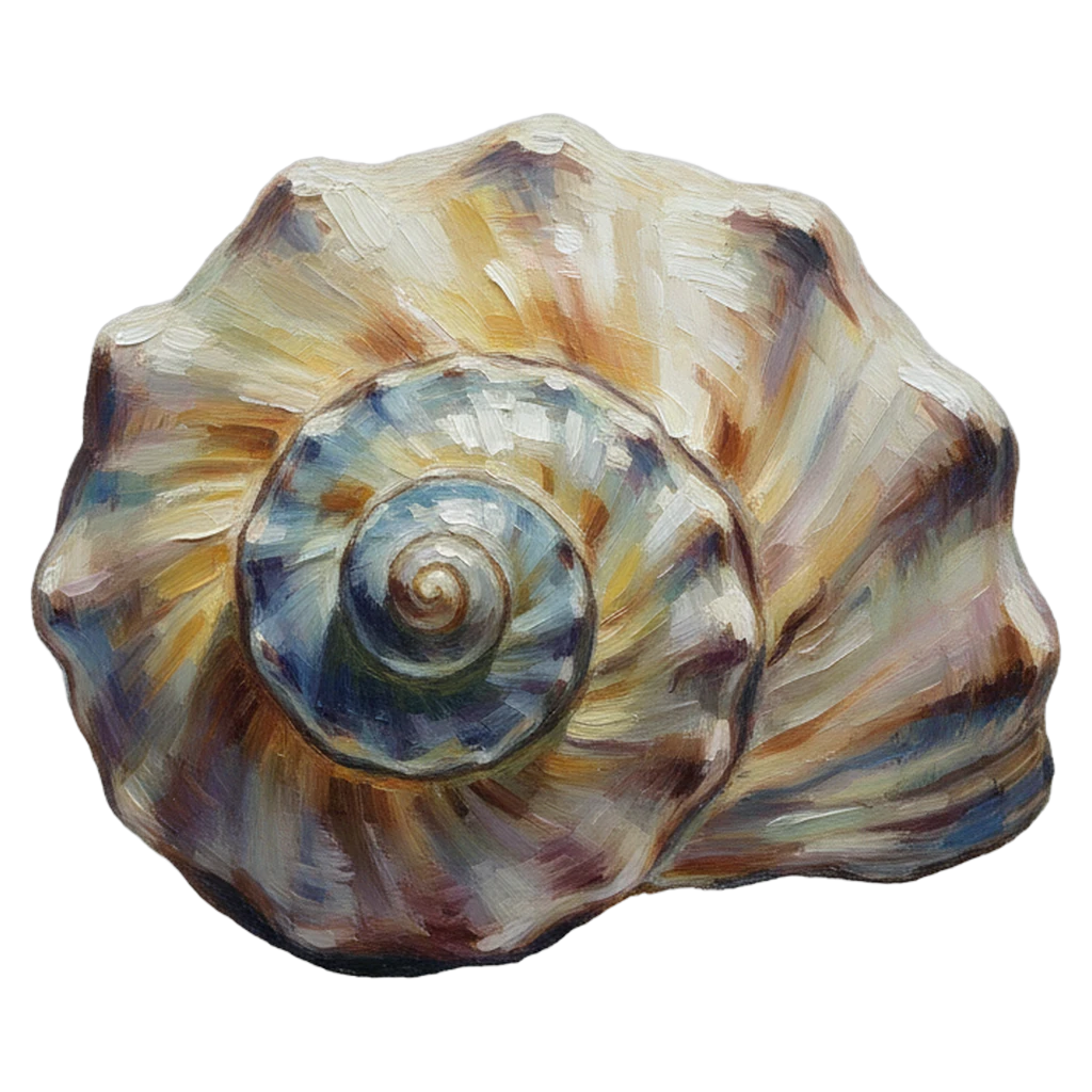 seashell Oil Painting icon
