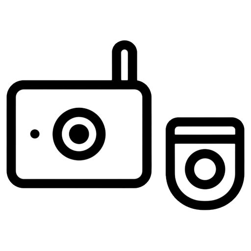 security system Line Art icon