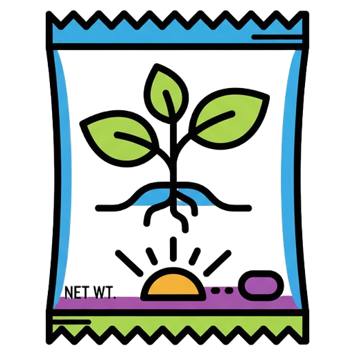 seed packet Pop Art icon
