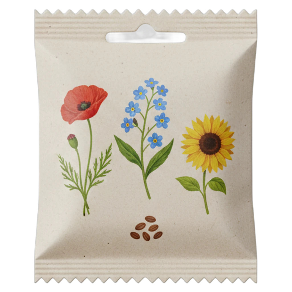 seed packet Photorealistic icon