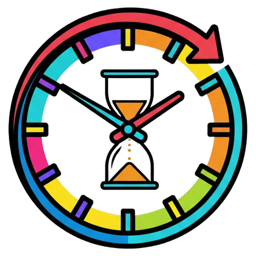 session duration clock Pop Art icon