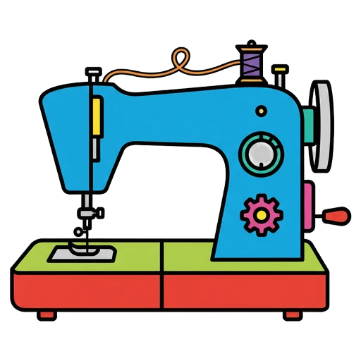 sewing machine Pop Art icon - free AI-generated pop art icon for web and app projects