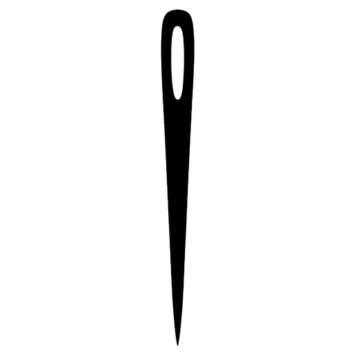 sewing needle Solid Glyph icon