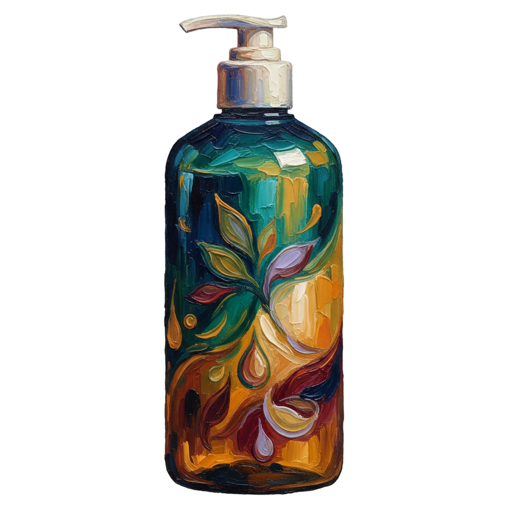 shampoo bottle Oil Painting icon