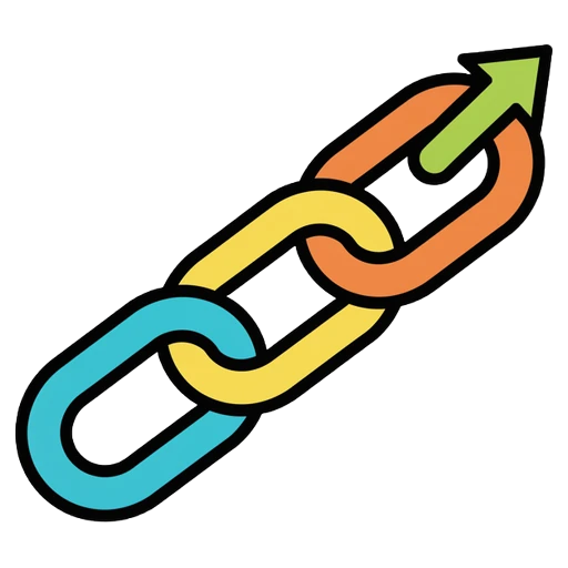 share link chain icon Pop Art icon - free AI-generated pop art icon for web and app projects