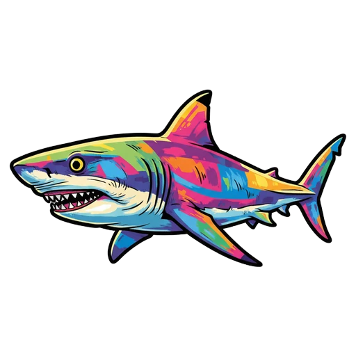 shark Pop Art icon
